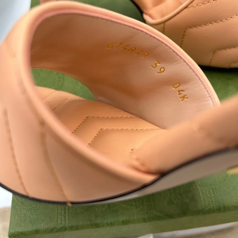 Women’s Gucci, GG Marmont quilted mules size 39 made in Italy - Picture 9 of 9